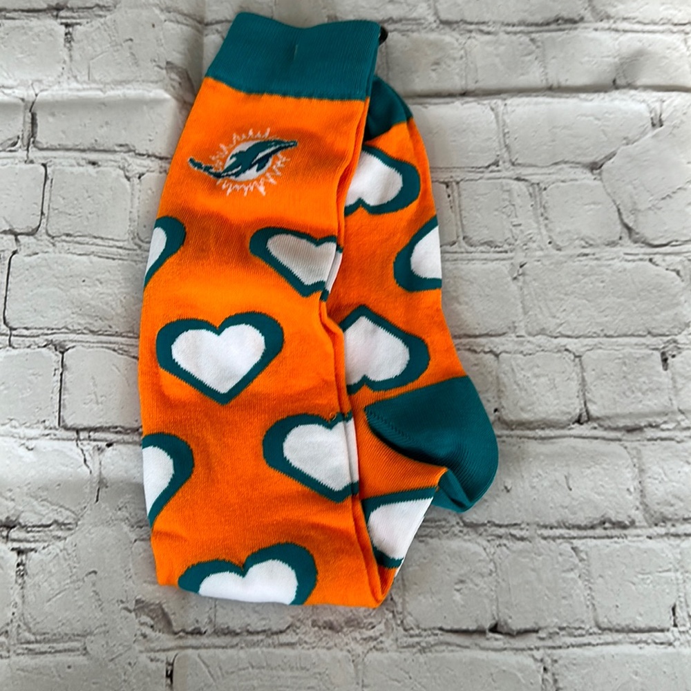 Rare, Miami Dolphins Women’s HI Sock, NWOT